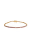 Pink Sapphire & Diamond Tennis Bracelet