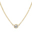 Bezel Set Solitaire Diamond Necklace