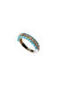 Dome Turquoise & Diamond Ring