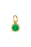 Round Emerald Charm