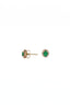 Oval Emerald Halo Studs