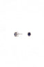 Oval Blue Sapphire Halo Studs