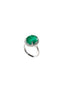 Halo Oval Emerald Ring