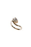 Solitaire Oval Curved Ring
