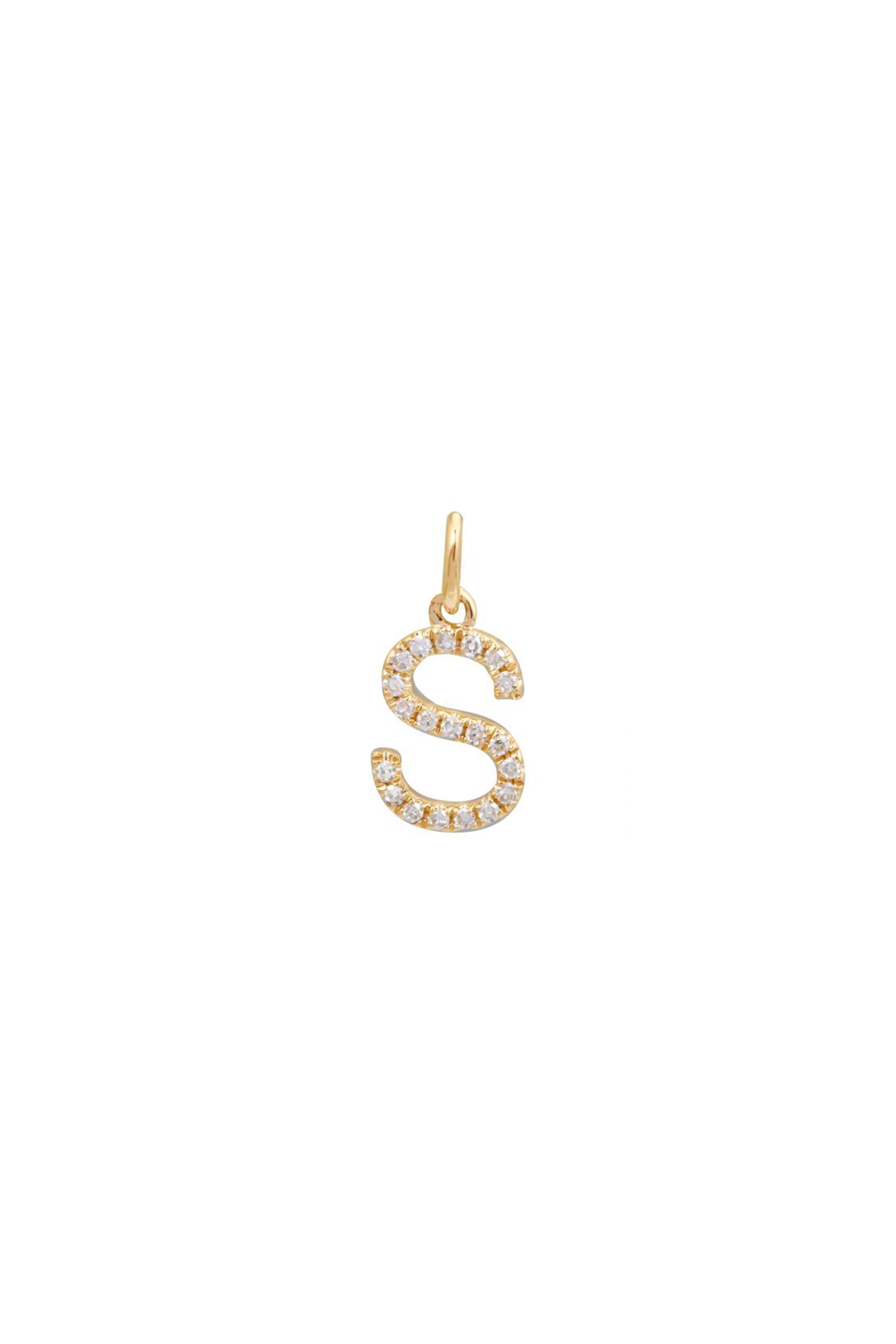 Initial Diamond Charm (7MM)