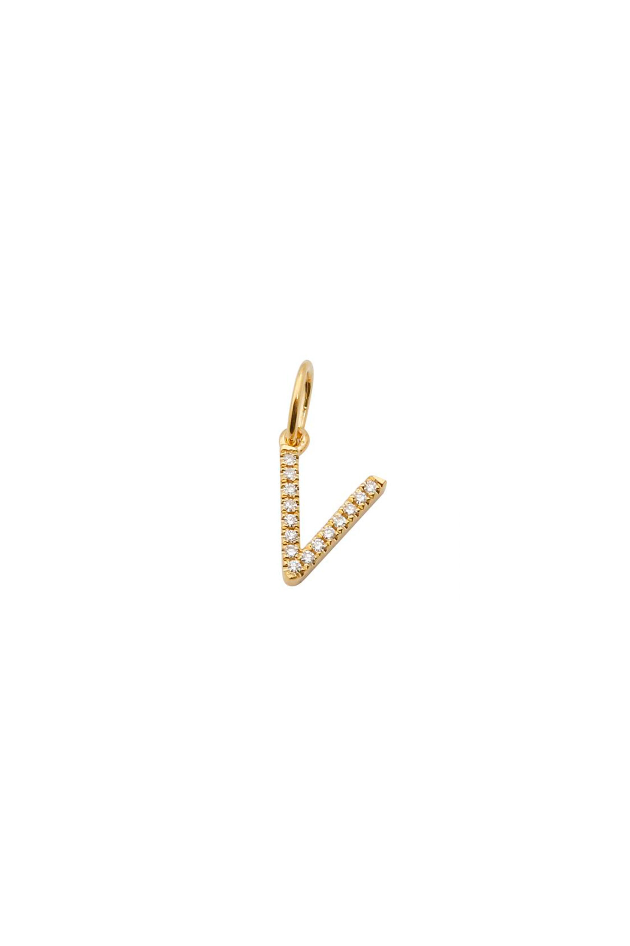 Initial Diamond Charm (7MM)