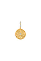 Fluted Solitaire Diamond Charm