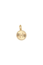 Fluted Initial Diamond Charm