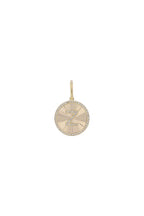 Fluted Initial Diamond Charm