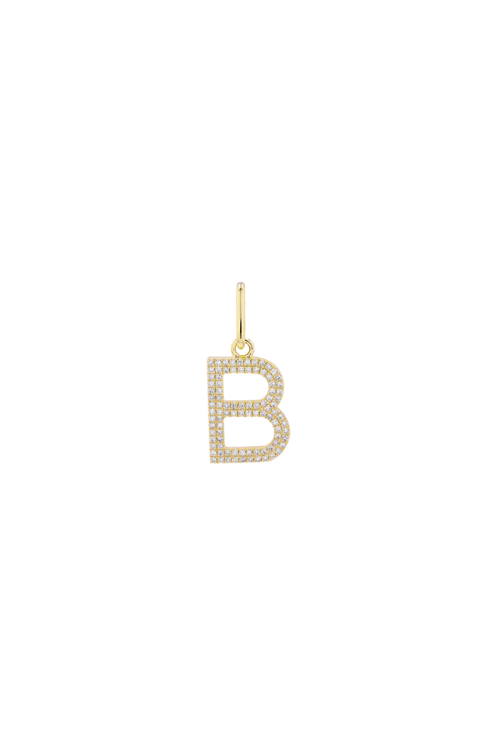 Initial Diamond Charm (14MM)