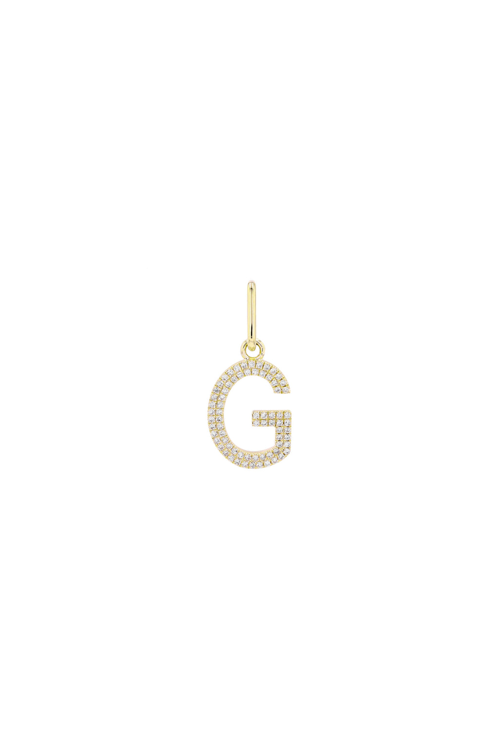 Initial Diamond Charm (14MM)