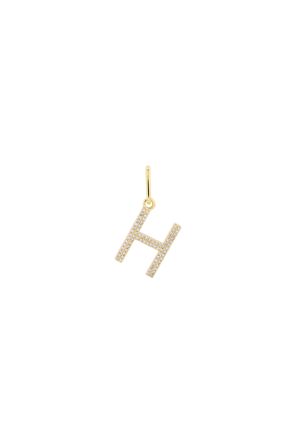 Initial Diamond Charm (14MM)