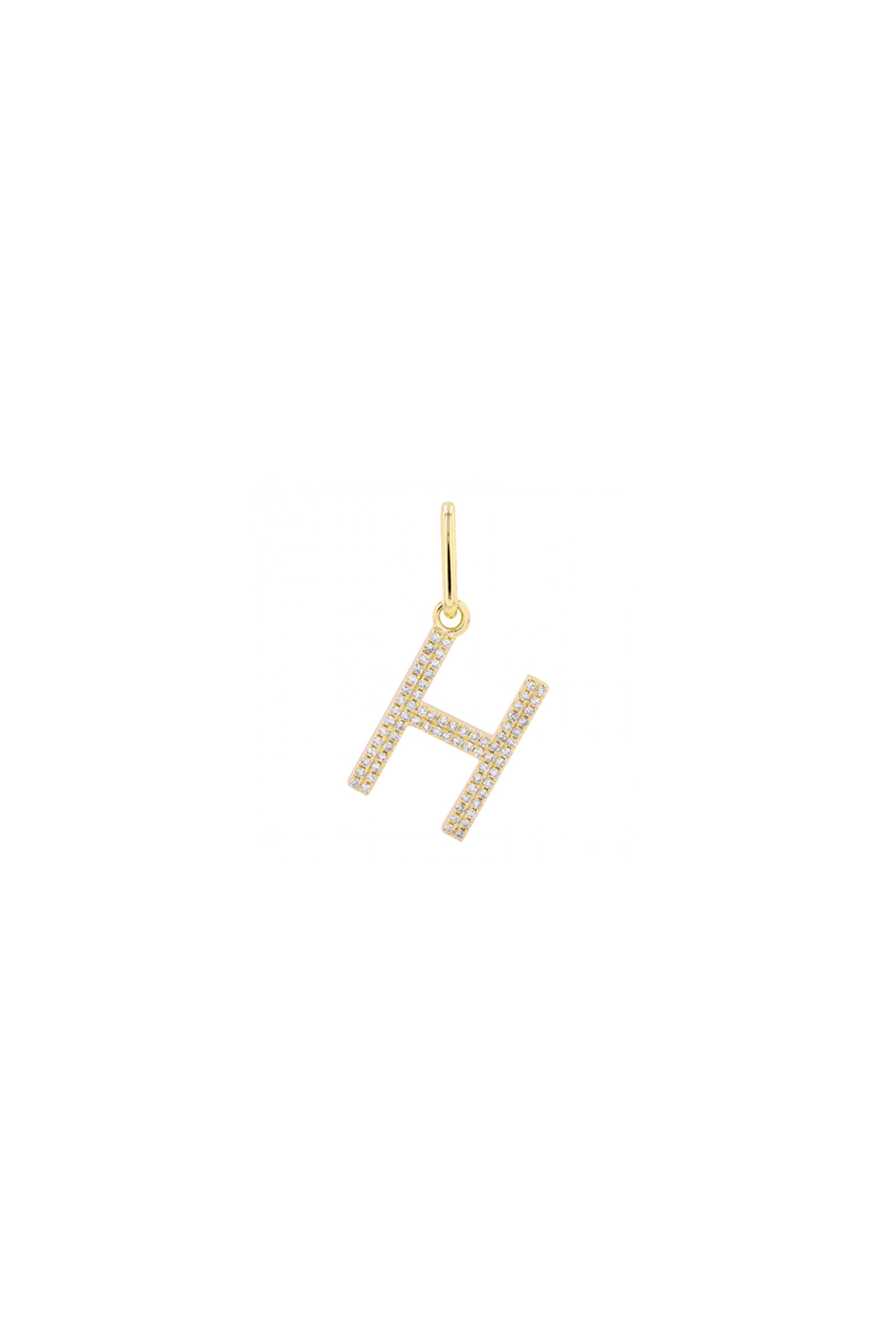 Initial Diamond Charm (14MM)