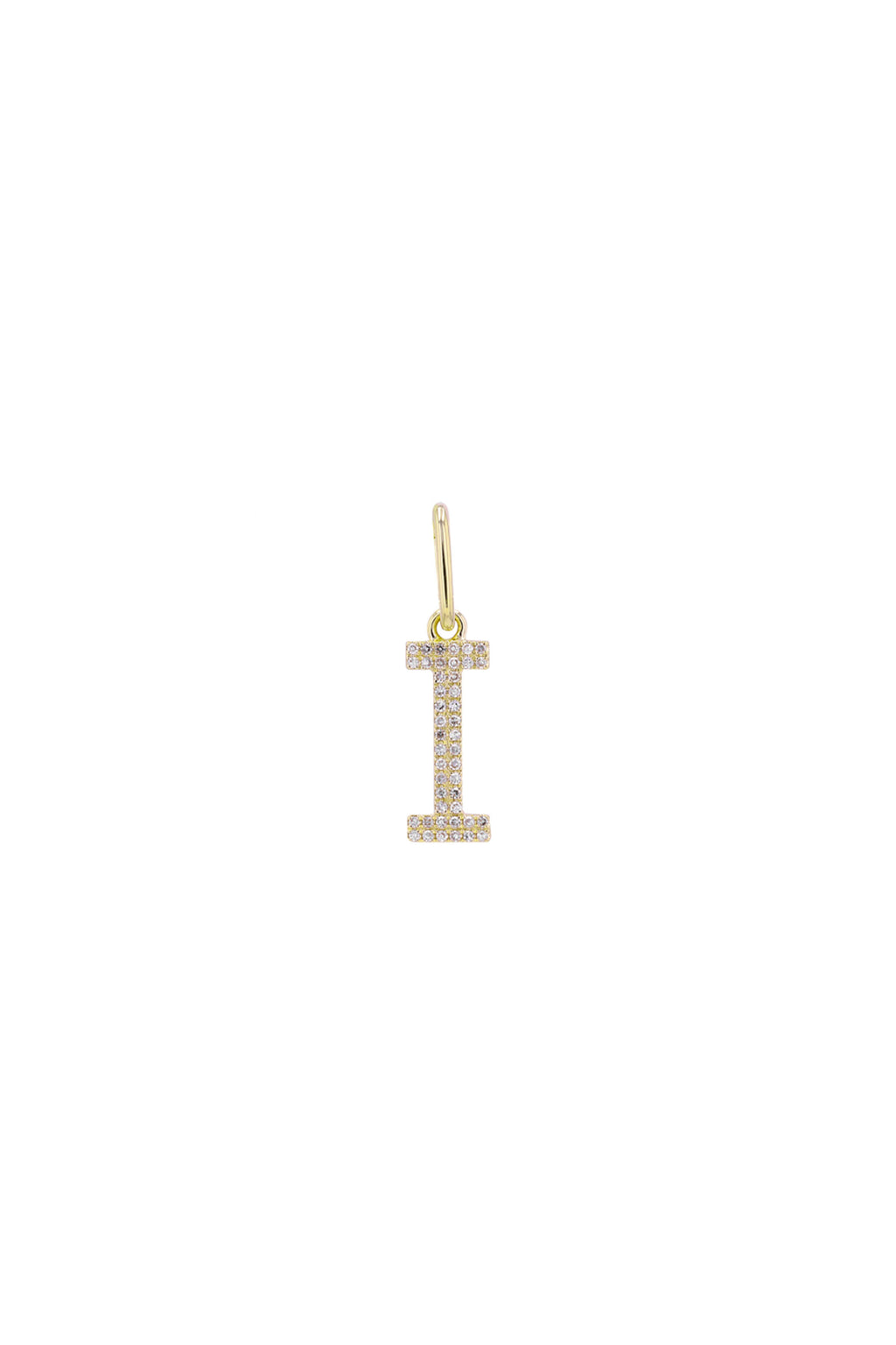 Initial Diamond Charm (14MM)