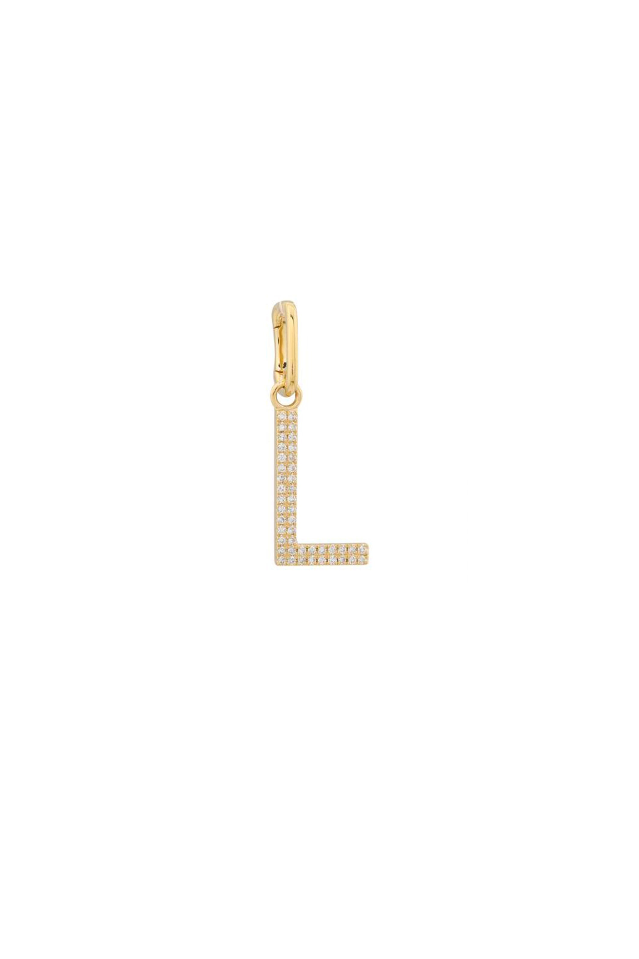 Initial Diamond Charm (14MM)