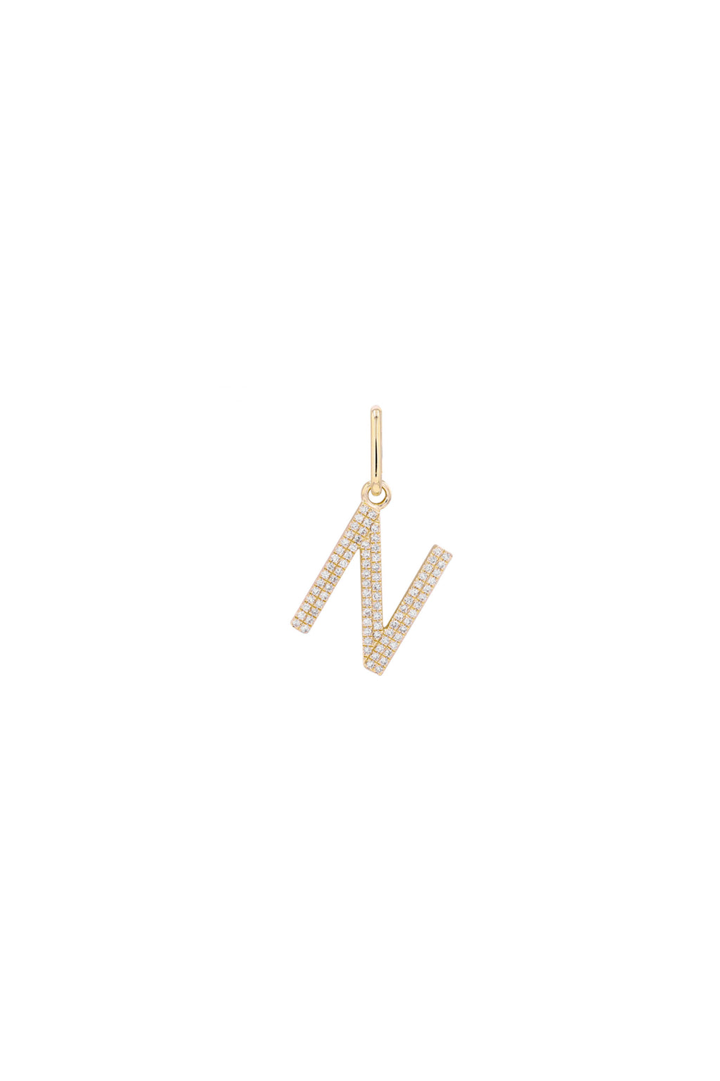 Initial Diamond Charm (14MM)