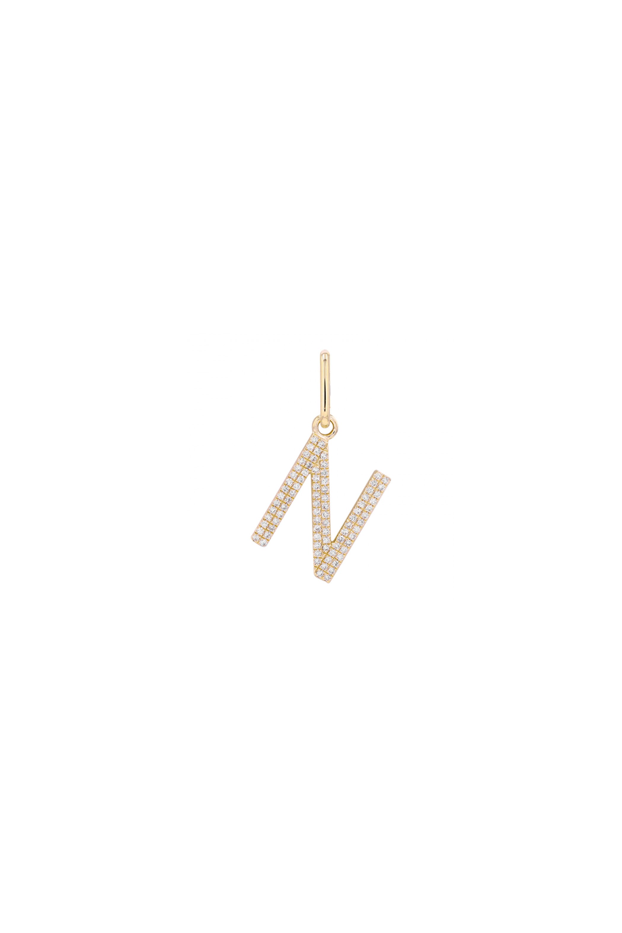 Initial Diamond Charm (14MM)
