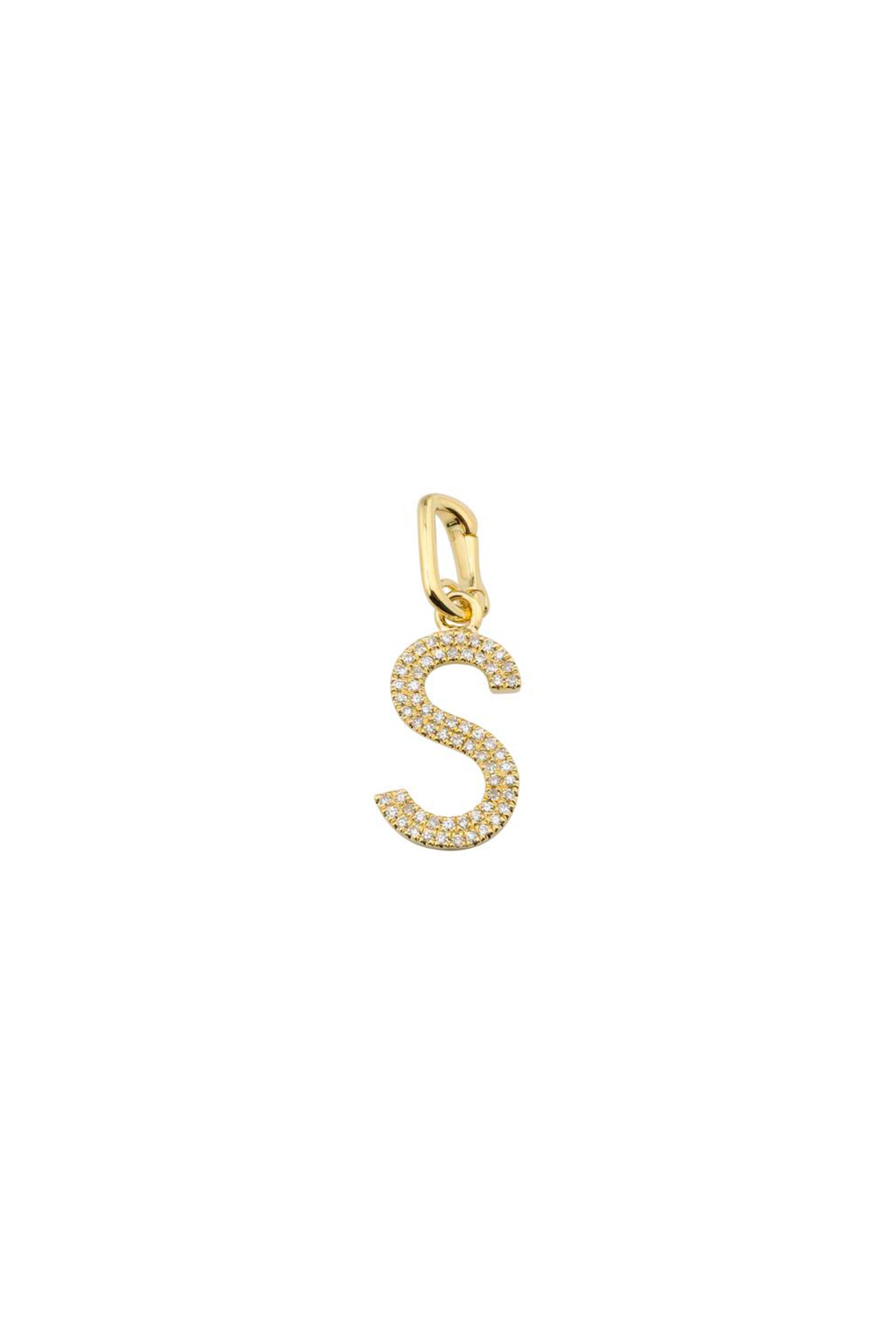 Initial Diamond Charm (14MM)