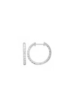 Double Sided Diamond Hoops