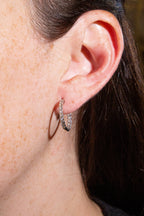 Double Sided Diamond Hoops
