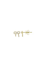 Diamond Bow Earrings