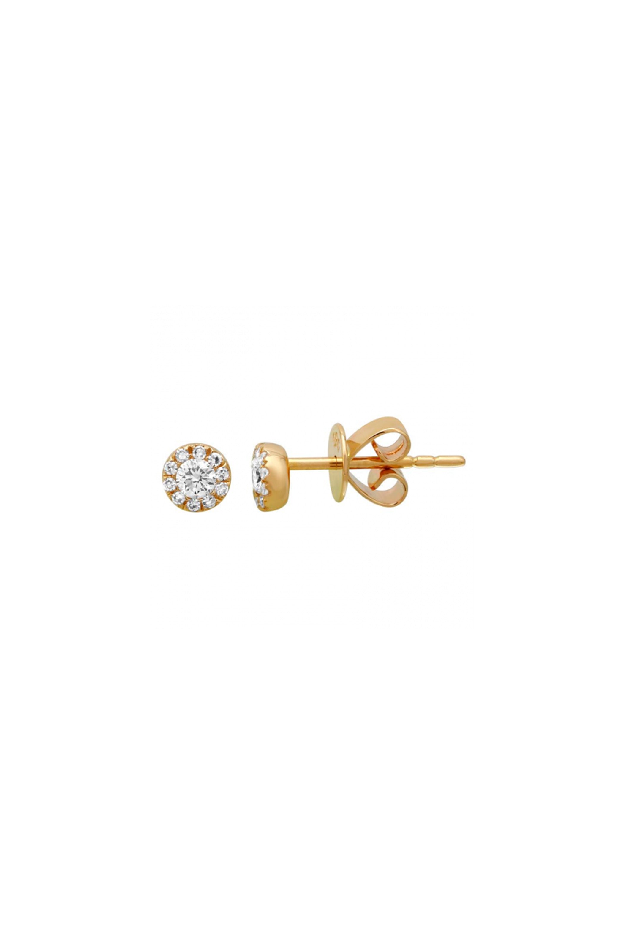 Mini Diamond Halo Studs Main image