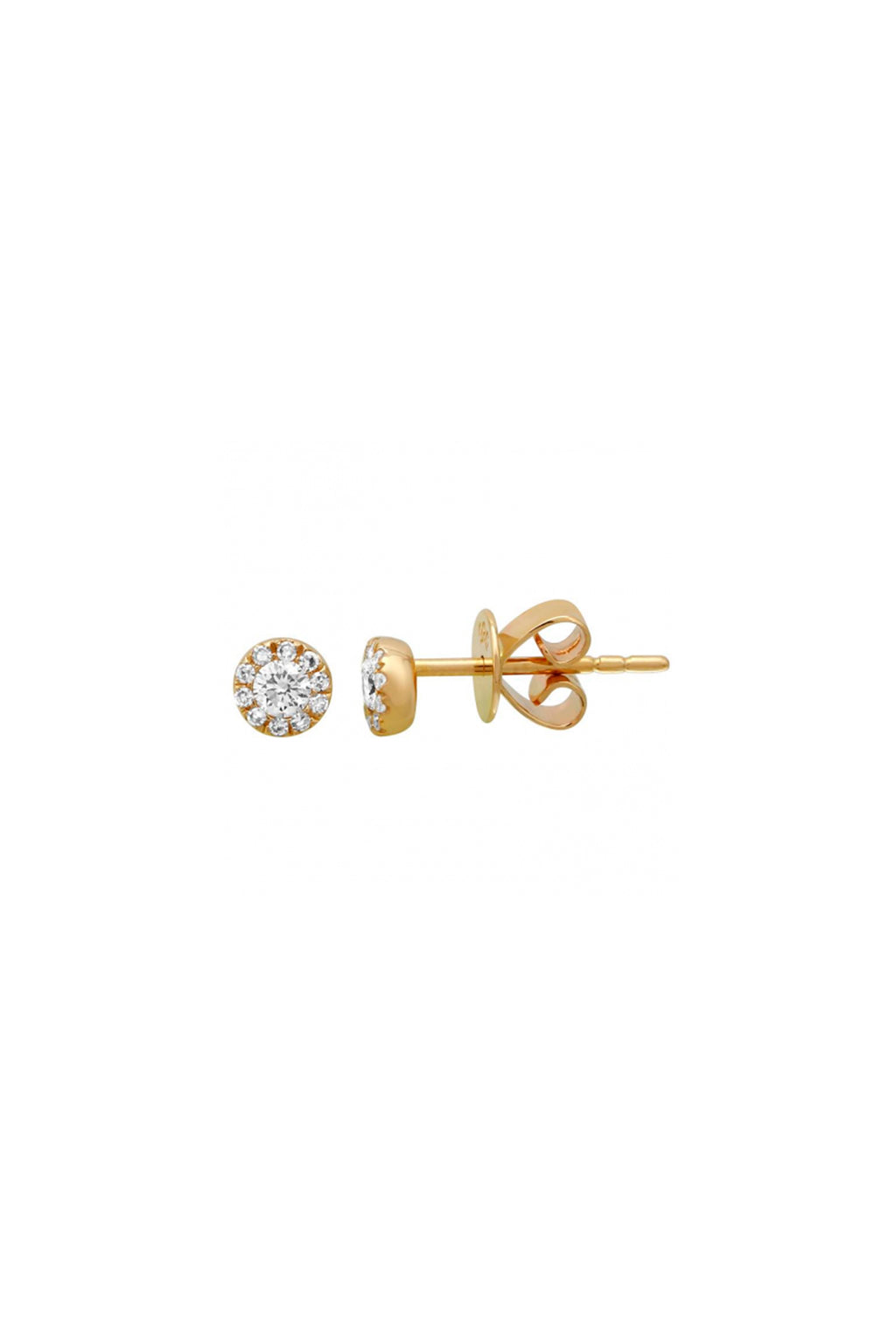 Mini Diamond Halo Studs
