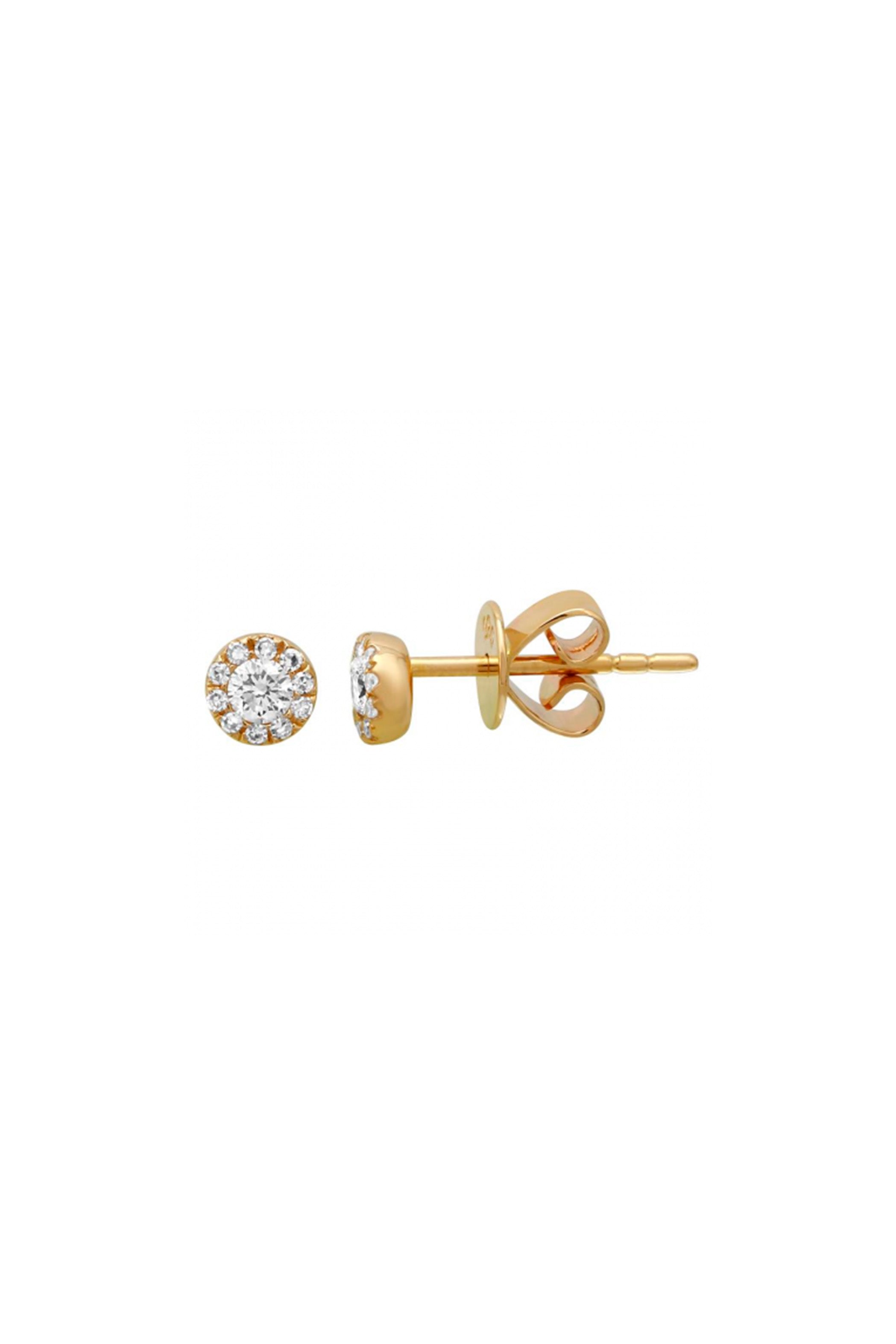 Mini Diamond Halo Studs Main image