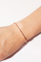 Pink Sapphire & Diamond Tennis Bracelet