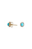 Mini Turquoise & Diamond Earrings