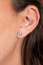 Cluster Diamond Earrings