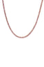 Pink Sapphire Tennis Necklace