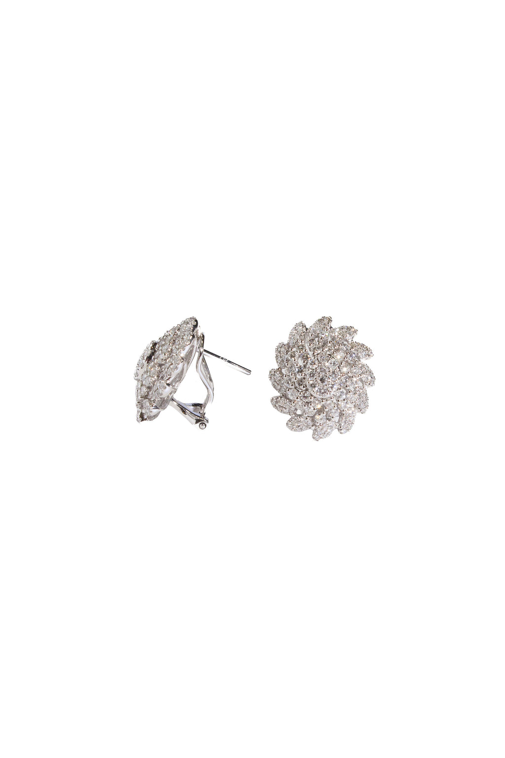 Spiral Diamond Earrings