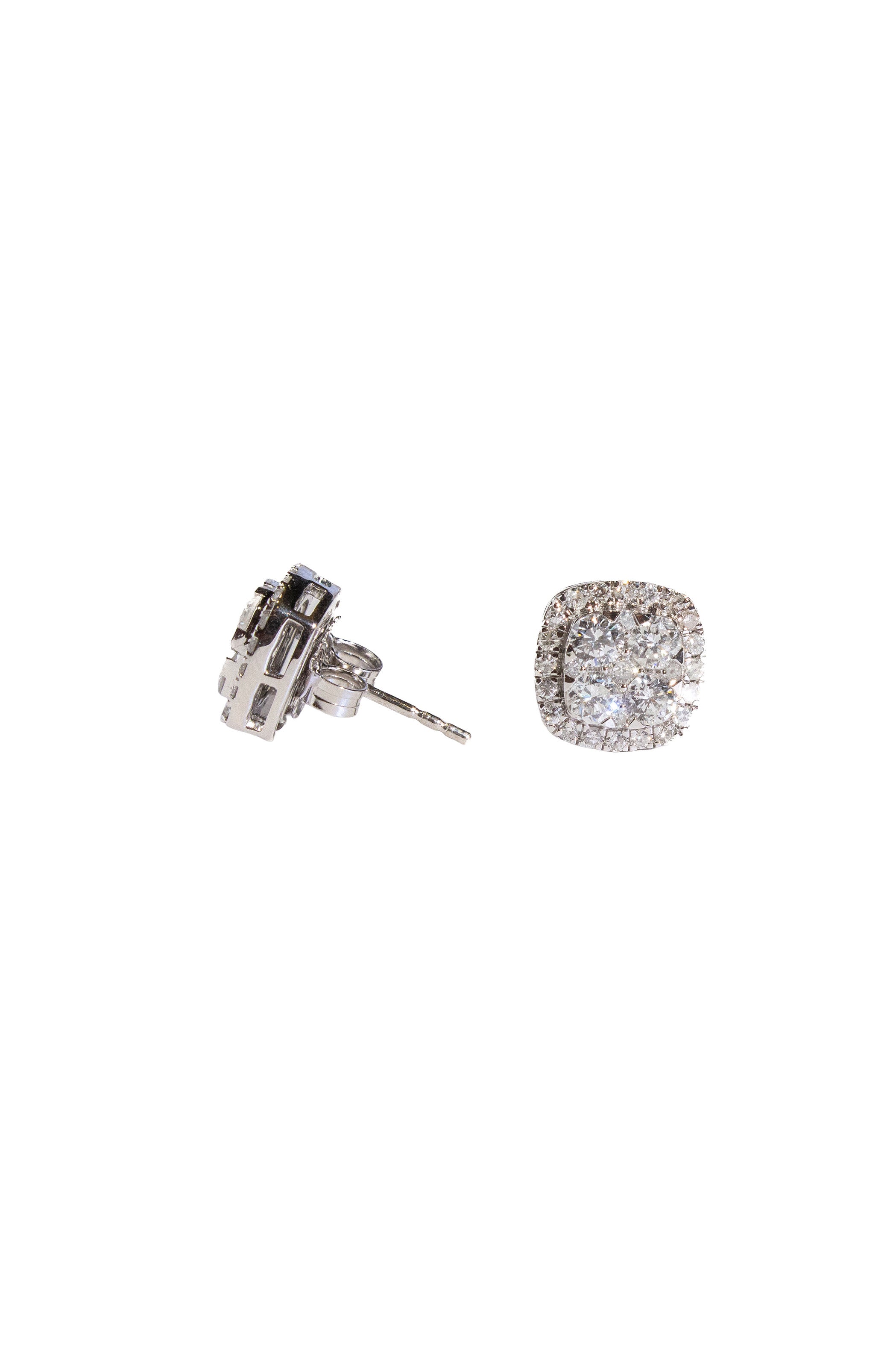 Illusion Diamond Earrings