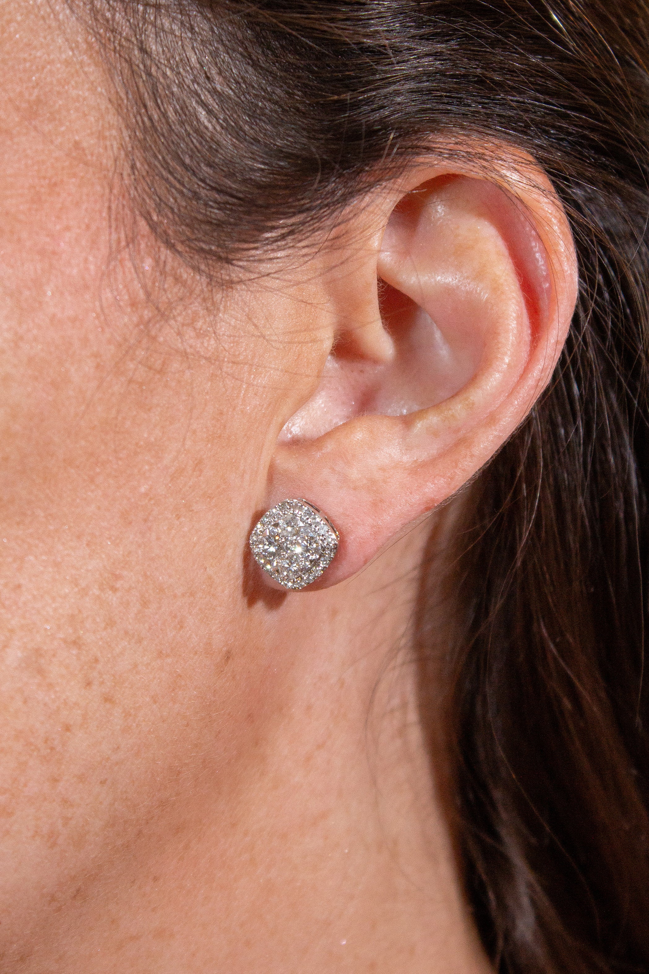 Illusion Diamond Earrings