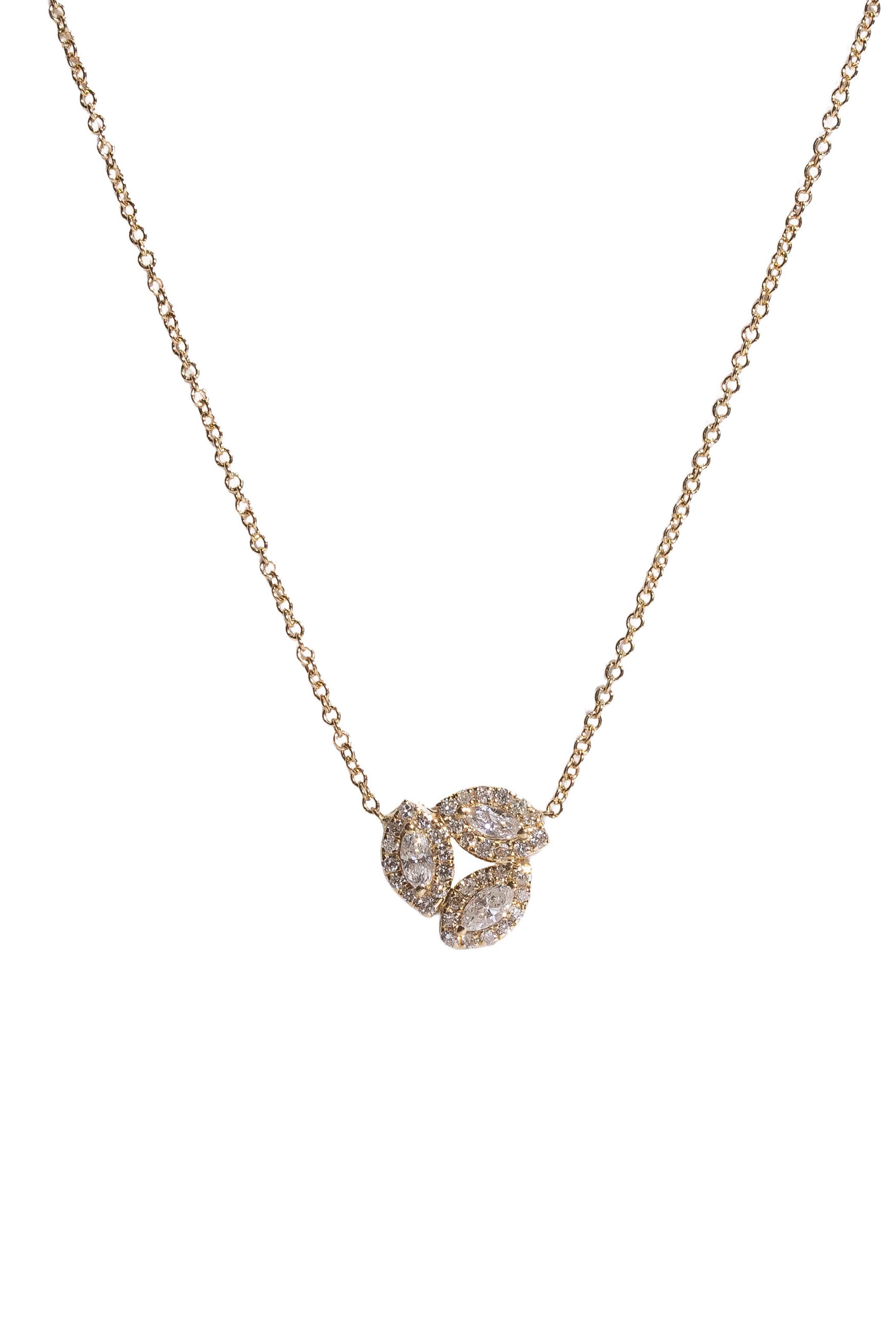 Three Stone Marquise Necklace Main image