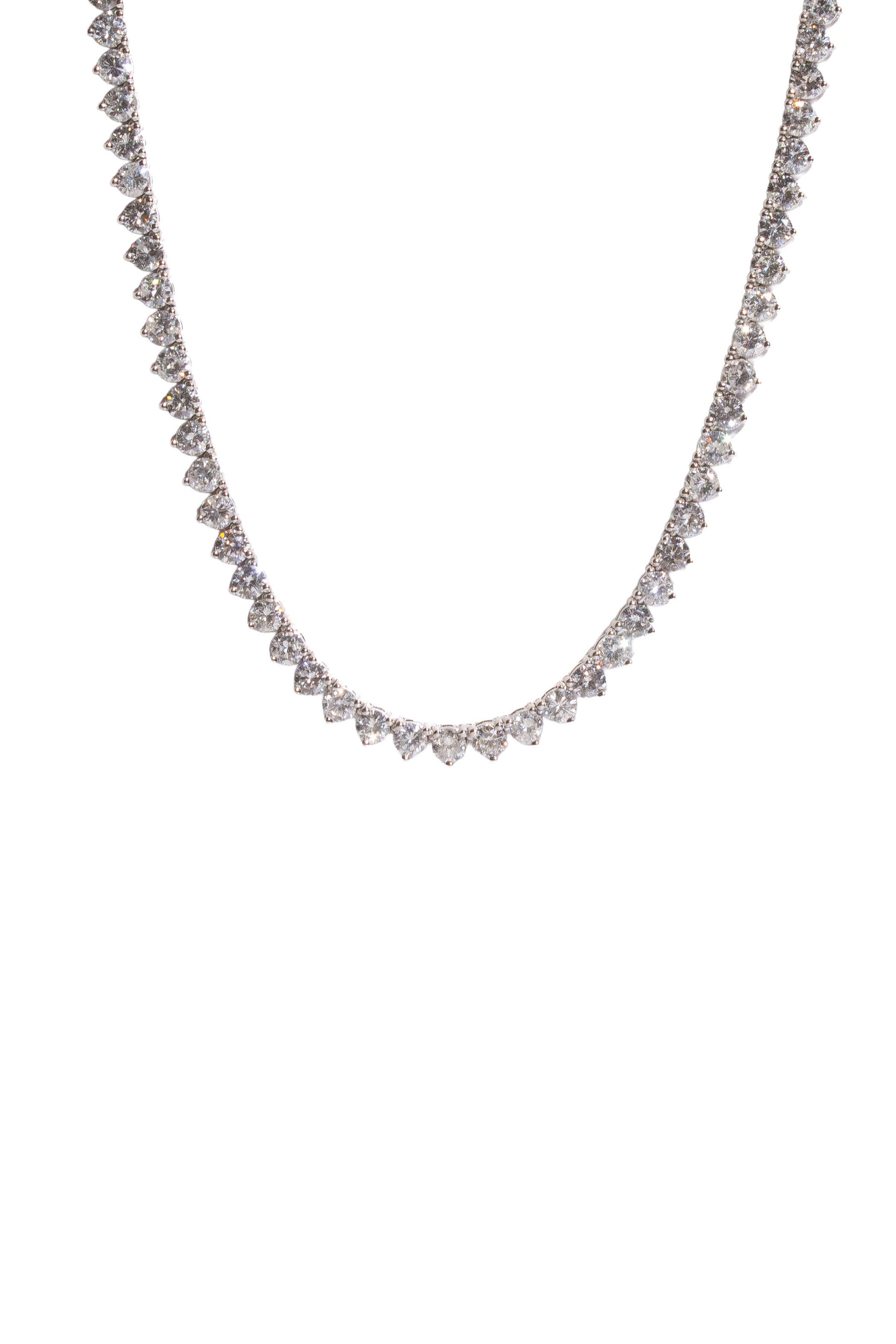 3 Prong Tennis Necklace Main image