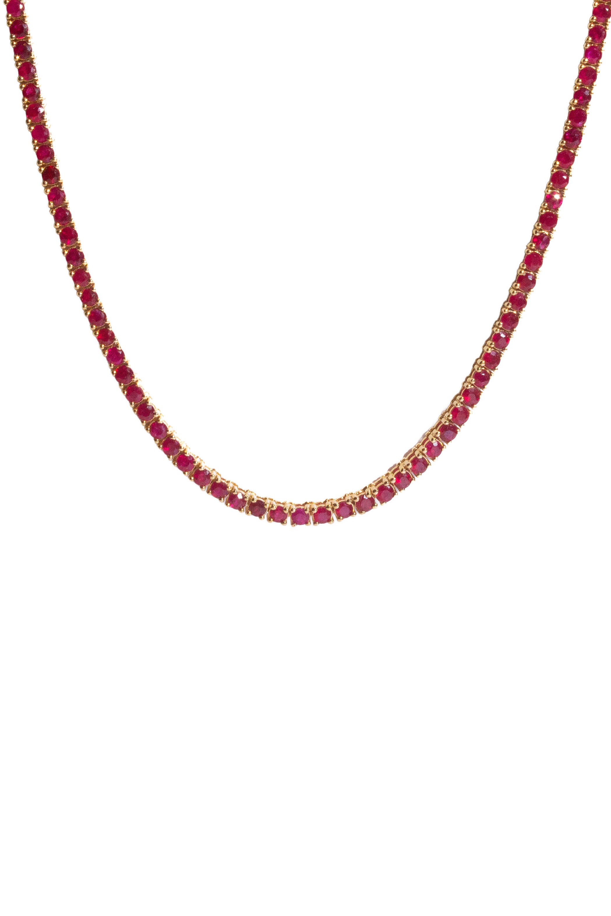 Ruby Tennis Necklace