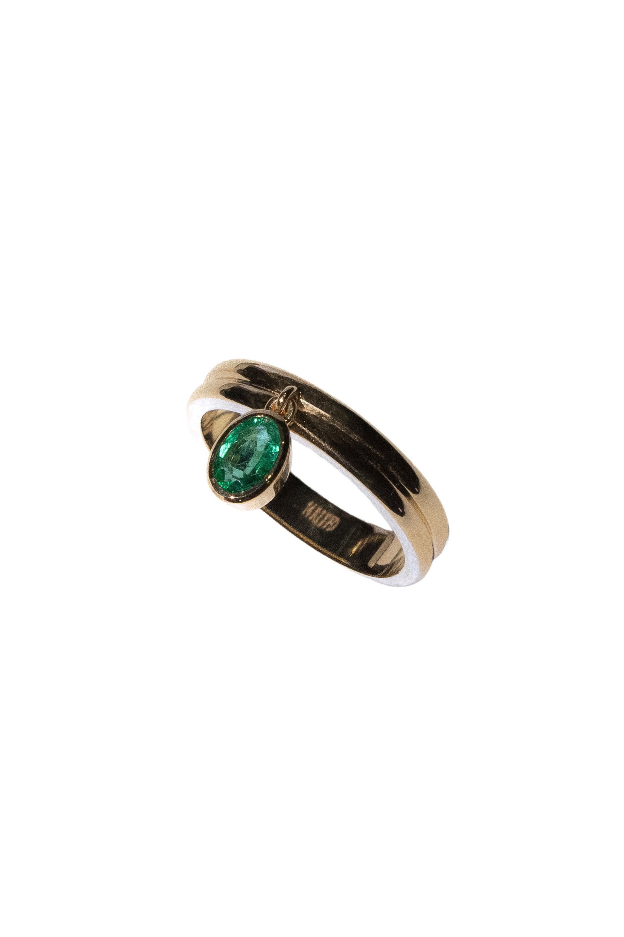 Hanging Emerald Ring