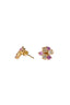 Pink Sapphire & Diamond Earrings