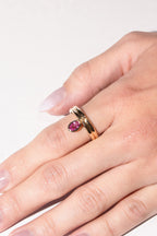 Hanging Pink Sapphire Ring