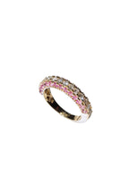 Dome Pink Sapphire & Diamond Ring