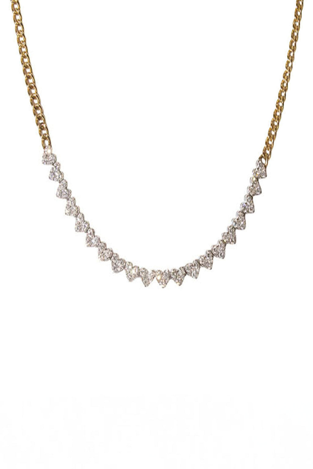 Multi Heart Diamond Necklace