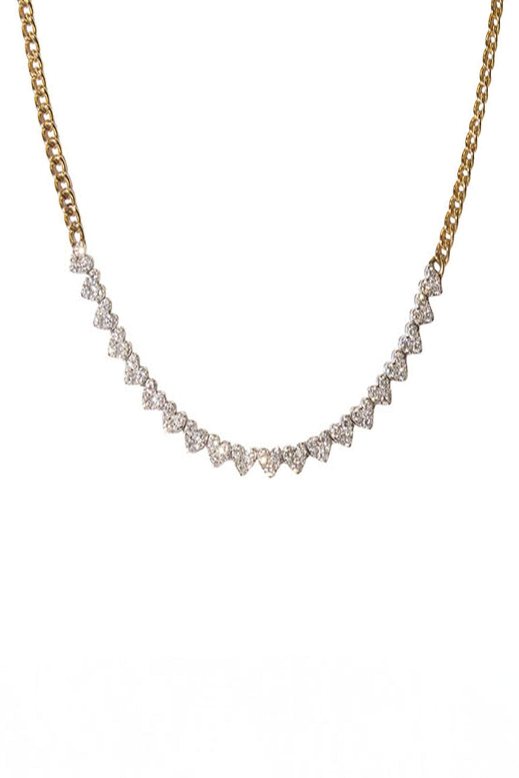 Multi Heart Diamond Necklace