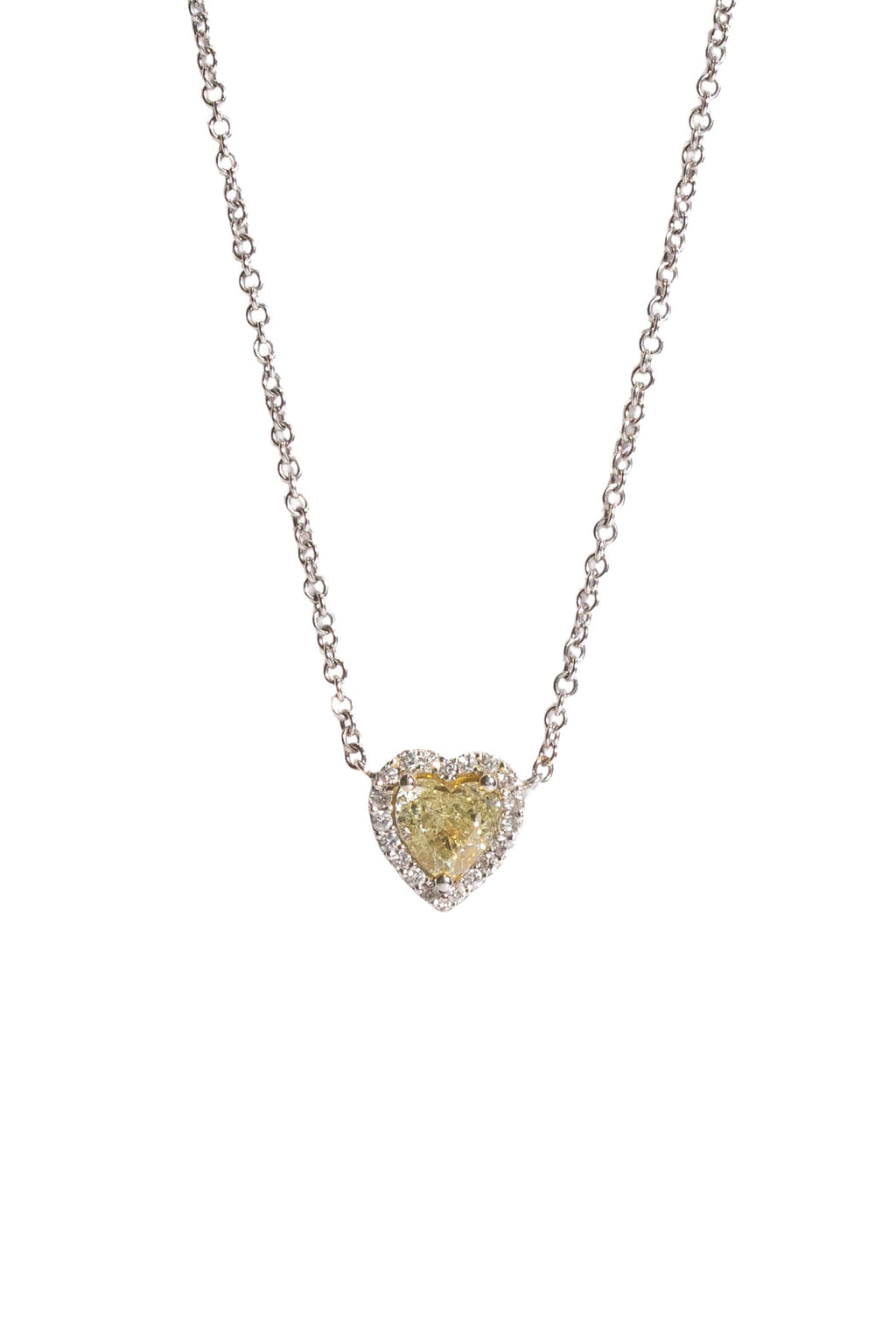Yellow Diamond Heart with Halo