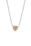 Yellow Diamond Heart with Halo