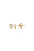Pear Diamond Stud Earrings