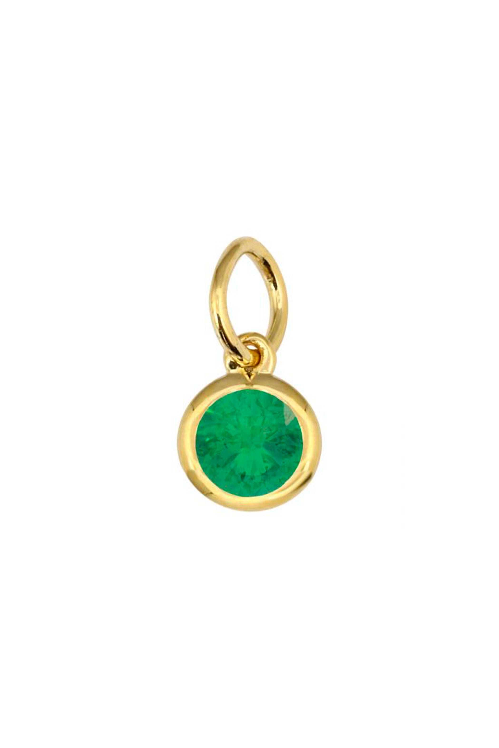 Round Emerald Charm Main image