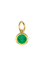 Round Emerald Charm