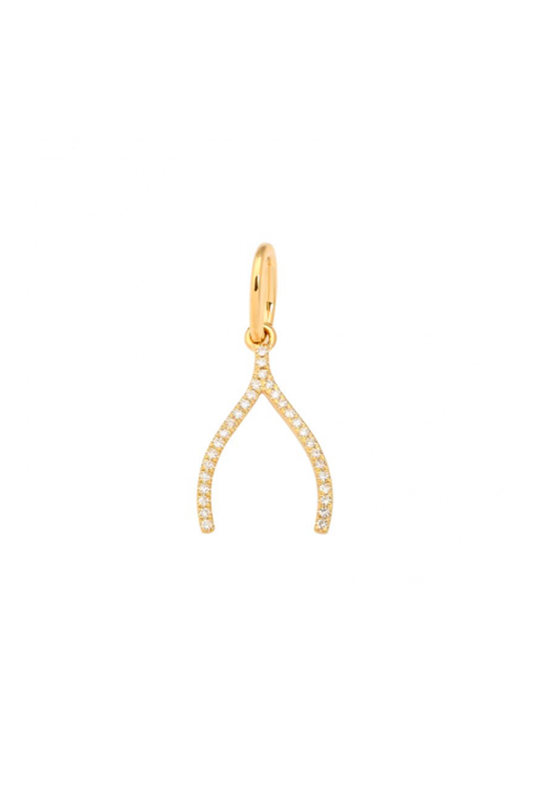 Diamond Wishbone Charm Main image